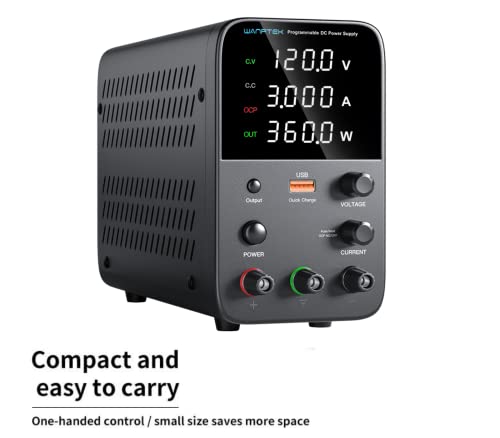 Image of WANPTEK-CHAALAKAM SMPS Variable DC Power Supply 0-120V & 0-03A (360W) WPS1203H - 03 Window 04 Digit Display