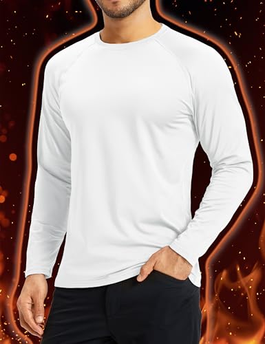 Boladeci Men's Thermal Underwear Tops Fleece Lined Base Layer Long Sleeve Shirts for Cold Weather2