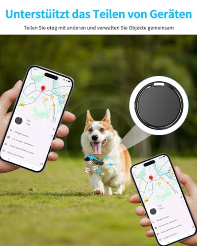 Tracker Android Smart Tag Android Air Android Tag Schlüsselfinder kompatibel mit Google Mein Gerät Finden APP (Android NUR) IP67 Android Tracker Bluetooth KeyFinder für Koffer/Gepäck/Brieftasche