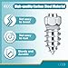 100 Pcs Tire Studs - 6 x 15mm Wheel Tyre Snow Studs with Installation Tool, Carbide Screw Tire Studs for Most Car Truck, Snowmobile, Bicycle, ATV, UTV, Boots, Anti-Slip Accessories
