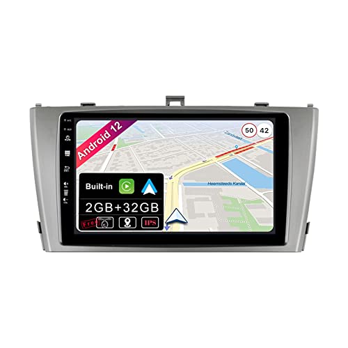 JOYX Android 12 IPS Car Stereo For Toyota Avensis (2009-2015) - Built-in Wireless Carplay + Android Auto - 2G+32G - Rear Camera FREE - 9 Inch 2 Din - Steering Wheel WiFi 4G DAB Fast-boot Split-Screen