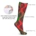 HEBVASS Women's Fashion Lightweight Socks Rasta Lion Cool, Cute Compression Knee High for Daily Wear Running Hiking Travel Casual Comfort