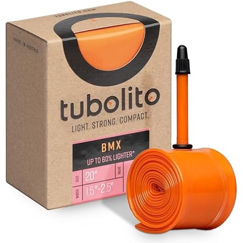 Tubolito Tubo-BMX TPU Inner Tube 20", 22”, and 24” Wheel Sizes | Fits Tire Widths 1.5" - 2.5" and 1 1/8" - 1 3/8" | Schrader & Presta Valve Options | Compatible with Rim & Disc Brakes Cover