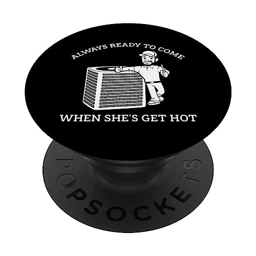 Funny HVAC Tech Installer PopSockets Standard PopGrip