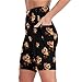 Cute Owl Women's Yoga Shorts Biker High Waist Running Pants with Pocket for Workout Exercise M