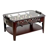 Barrington 42” Foosball Coffee Table, Durable & Stylish Contemporary Design with Tabletop Sports Soccer Balls, Perfect for Family Game Rooms