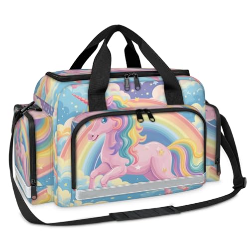 GzLeyigou First Aid Bags Empty, Heritage Horse Emergency Bag First Aid Kit Multiple Compartment Kit Carrier On Call Trauma Bag For Paramedics Emergency Medical Supplies Kit