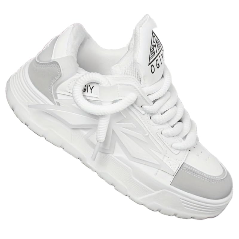 Men's Large-Sized Thick-Soled Fashionable Sports Shoes. Anti-Slip Rubber Sole. Breathable and Comfortable. Suitable for Outdoor and Daily Activities.