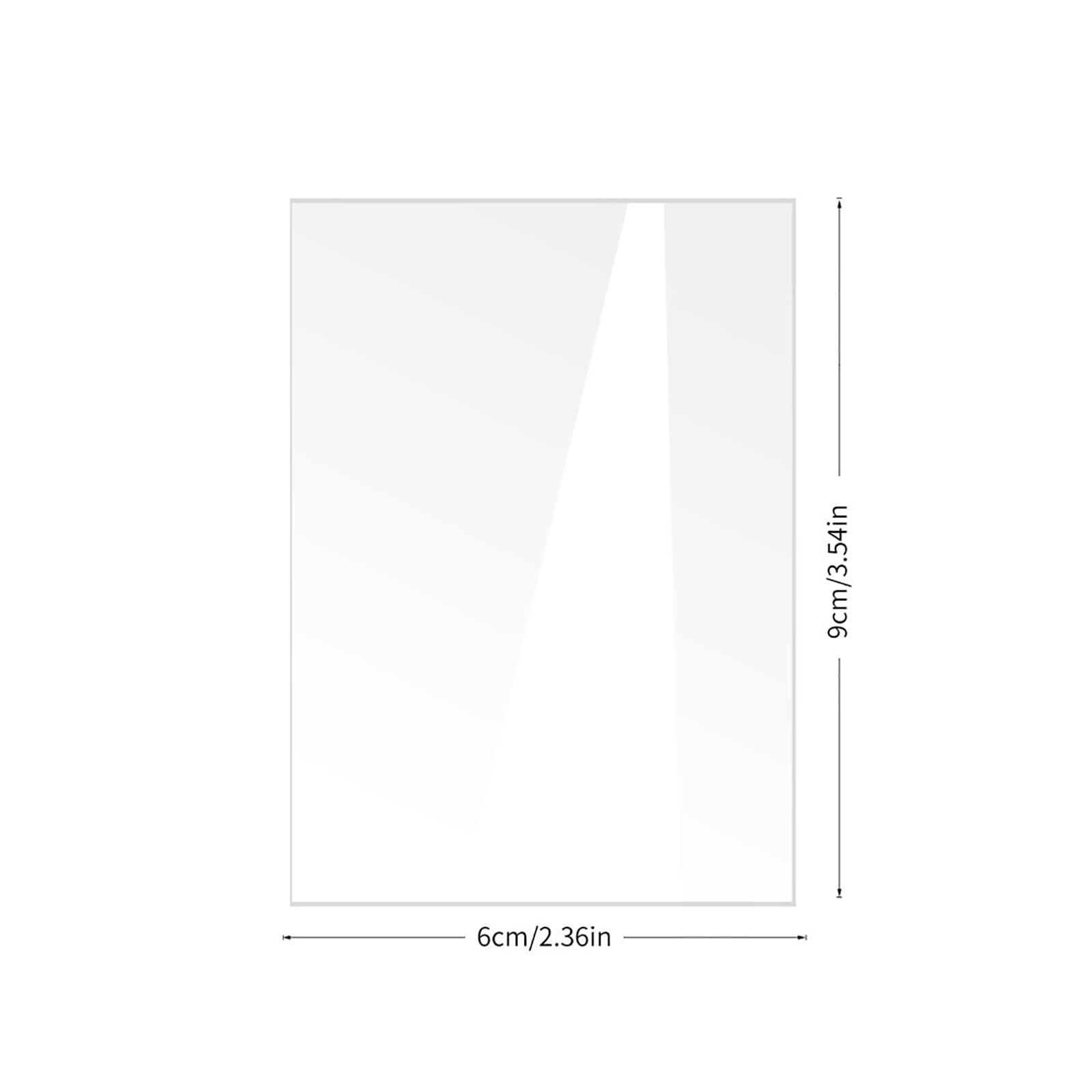Acryl-Schild, blanko, Hochzeitsempfang, transparente rechteckige Tischnummernschilder mit Holzsockel, Tischnummernständer, für Hochzeit, Empfang, Veranstaltung, Party-Tischnummern ( Color : S , Size :