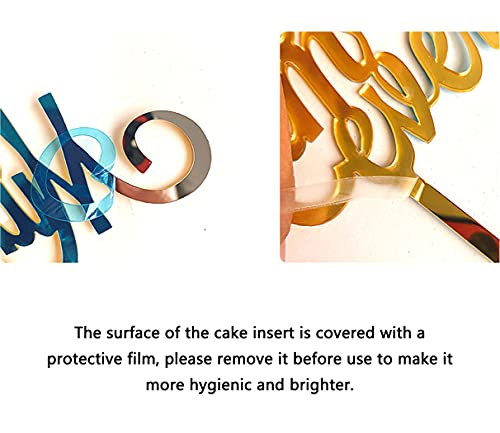 Balloon Birthday Cake Topper Mini Balloon Garland Cake Topper Confetti Acrylic Happy Birthday Cupcake Topper For Birthday Cake Supplies Decorations #TOP3