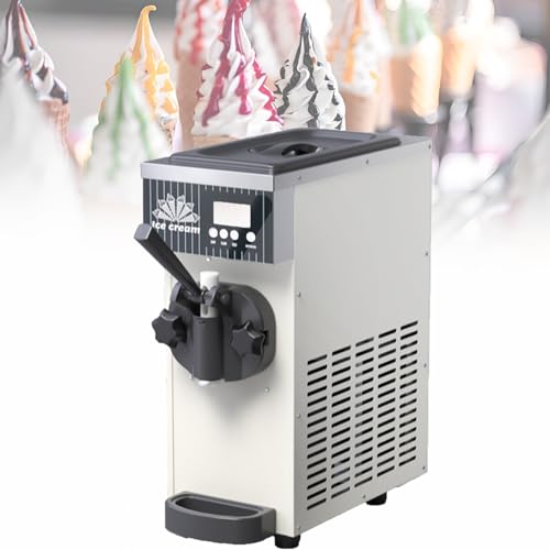 Máquina de helado Soft Serve con panel LCD y limpieza automática, alto rendimiento para restaurantes y tiendas de postres