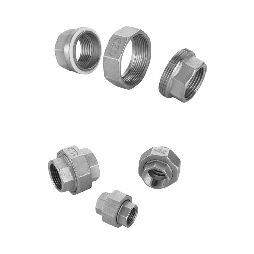 Raccord fileté NPT haute résistance en acier inoxydable 304/316 épais for conduite d'eau, 1 pièce(10PCS DN8 304)