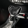 ESEWALAS Car Shift Gear Cover,Bling Bling Auto Gear Shift Knob Cover,Crystal Car Knob Gear Stick Protector,Auto Shift Gear Cover with Crystal Glitter Bling Rhinestones (Black)