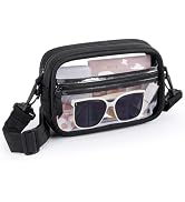 Clear Purse For Women Stadium Approved, Clear Crossbody Stadium Bag For Concert Small Transparent Shoulder Bag White Clear Cross Body Handbag Clear Purse For Women Stadium Approved, Clear Crossbody Stadium Bag For Concert Small Transparent Shoulder Bag White Clear Cross Body Handbag