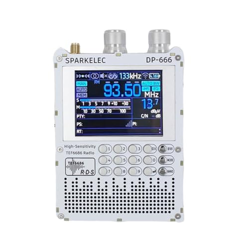 Radio Full Band TEF6686 DP-666 Blanche pour Suivre vos Émissions FM et SW en Voyage