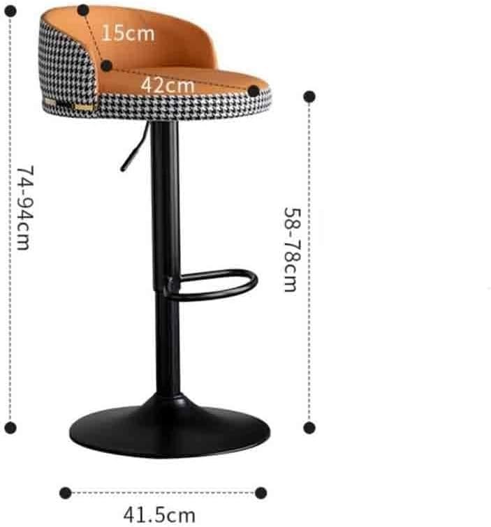 Chaise de bar pivotante de luxe XJBTBA style moderne - 3