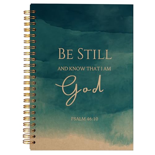 Carnet chrétien à spirales Be Still and Know coffret cadeau d'étude biblique pour femme