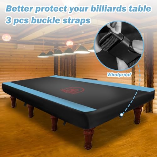 Funda para mesa de billar de 7 pies impermeable resistente todo tipo de clima 6