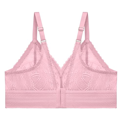 Image of Glamorise Womens Luxe Lace Bralette Wirefree #7012