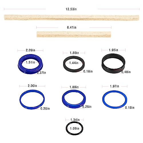 Image of Hydraulic Cylinder Seal Kit for Texas Hydraulics Cylinders - Replacement for Rotary Lift FJ783-12TH /BH-7511-11