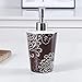 Produktbild ASDQW Seifenspender,Feuchtigkeitslotion Leere Flasche/Braunes Keramikglas/Weißes Blumenmuster Lagerbehälter/Silberpresspumpendüse/Küche Badezimmer Hotel
