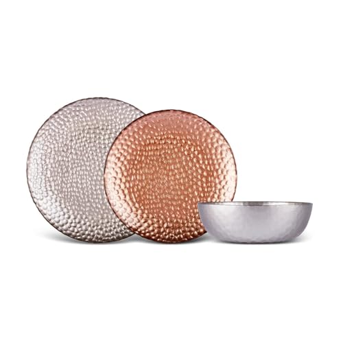 KARACA Sahra - Juego de platos y cuencos para 6 personas, juego de vajilla de cristal de 18 piezas, vajilla elegante, platos elegantes y vajilla de cocina duradera