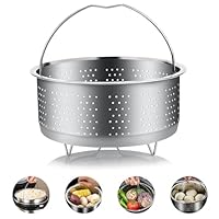 Cestello Cottura a Vapore Inox, Verdure Vapore Cesto, Cestello per Cottura A Vapore, Interno di 20 Cm, per Cottura a Vapore Cestello Cottura Vapore Inserto Vapore Forato per Verdure Vapore Uova