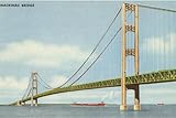 ART.COM Wall Art Print Mackinac Bridge, Michigan, 18" x 12"