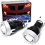 iJDMTOY 3-Inch Projector Fog Light Kit w/ 40-SMD Brilliant Red LED Halo Ring Angle Rings, Universal Fit With Car SUV Truck ATV RV, etc