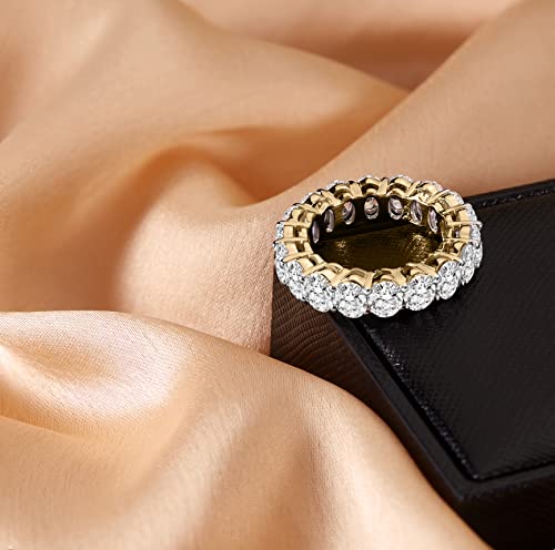 FRIENDLY DIAMONDS Lab Grown Diamond Eternity Band Ring For Women | 2-8 Carat IGI Certified FG-VS Diamonds 14K Gold | Eternity Band4