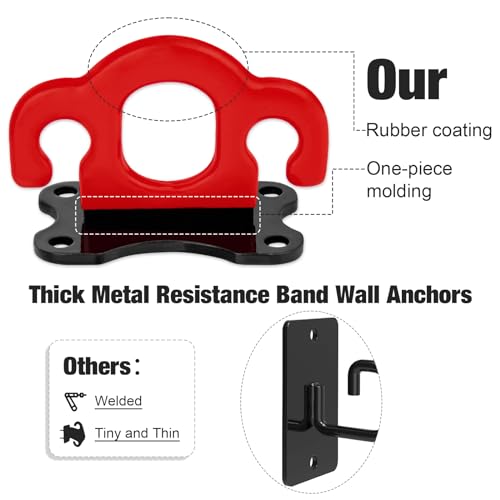 Resistance Band Wall Anchors 3 PCS