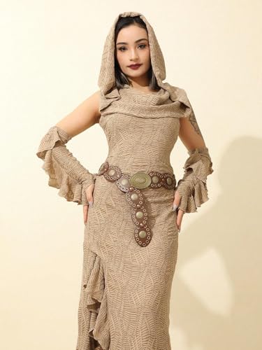 Floerns Women's Western Style Chunky Belt Wide Disco Belt Circle Y2k Belts2