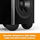 EIHI 4 Stück Lautsprecher Füße Für Subwoofer, Effektive Resonanzdämpfer,Lautsprecher, Verstärker,Plattenspieler,Schwingungsdämpfer, Absorber(Schwarz,A)