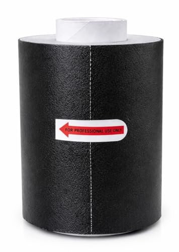 Foilmall Aluminium-Färbefolie 12 cm x 100 m 12 m Schwarz Geprägte Textur für Friseure