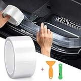 【Einfach zu kleben & Rückstandslos wieder entfernbar】Problemlos auf jeden Breich geklebt werden, eine Person kann die Installation problemlos abschließen. Diese Einstiegsleisten Schutzfolie Transparent hat eine sehr starke Klebrigkeit und fällt auch dann nicht ab, wenn das Fahrzeug mit einer Hochdruckspülpistole gewaschen wird. Es kann Ihr Auto besser schützen. Rückstandslos wieder entfernbar.
