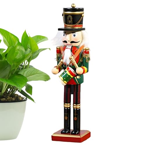 DAWCBVJQ Christmas Nutcracker,Christmas Puppet Nutcracker Decoration | Holiday Nut Cracker Puppet Party Supplies for Dining Table Home Display Window Mantelpiece Shelf Party