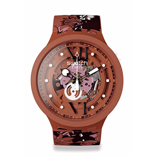 Montre Swatch SB05C100 analogique unisexe au design moderne et épuré