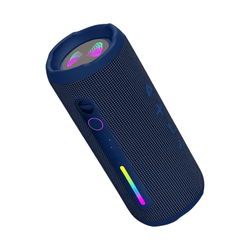 Haut-parleur Bluetooth portable J&R 30W étanche IPX7 avec lumières LED RVB pour vos soirées