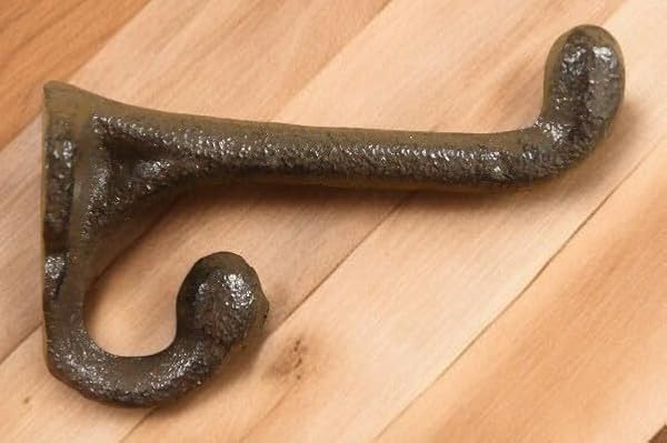 Midwest Craft House 15 Rustic CAST Iron Acorn Hooks Rust 3 1/4" Long Hook Coat HAT WALL Hook LOT by Midwest Craft House - Used condition - Image 3