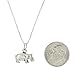LGU Sterling Silver Oxidized Three Dimensional Hippopotamus Hippo Necklace (16 Inches)