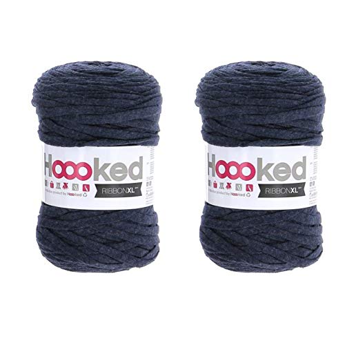 Preisvergleich Produktbild Hoooked Ribbon XL Garn (2er-Pack) Riverside Jeans (RXL SP8)