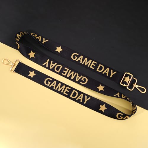 Image of Game Day Purse Strap Replacement Crossbody Wide Shoulder Strap Star Football Strap for Stadium Approved Clear Bag