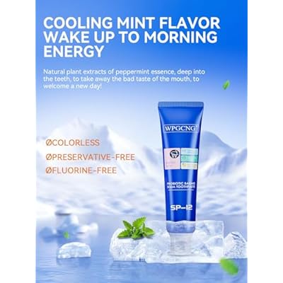 SP12 Probiotic Baking Soda Toothpaste,Teeth Whitening, Helps Remove Tea, Coffee,Protects Against Cavities,Fresh Breath,120g(4.23 oz)