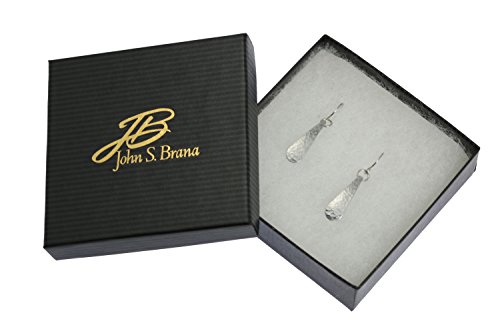 Mini Hammered Aluminum Silver Toned Drop Earrings By John S Brana Handmade Jewelry Hypoallergenic #TOP2