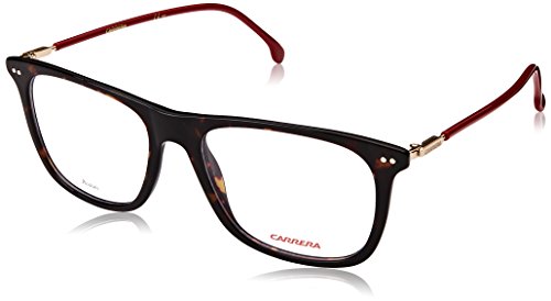 Carrera Ca144/V Rectangular Prescription Eyeglass Frames, Tortise/Red/Gold, 52 Mm #TOP14