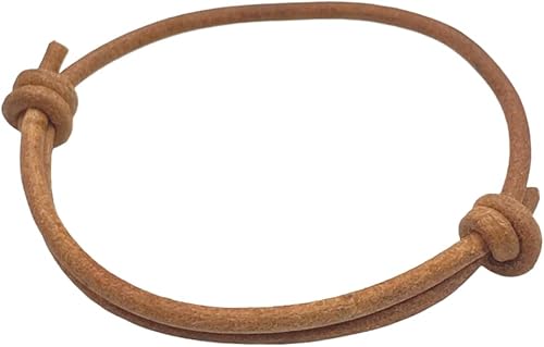 Miniatura 17 de Pulsera de cuero genuino para hombre de 0.118 in – Brazalete ajustable hecho a mano, pulsera de cuero minimalista para hombre, accesorios simples