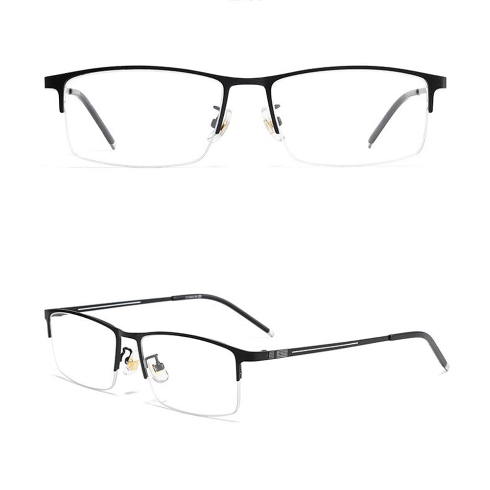JIETIAN Hombres de Negocios HD al Aire Libre fotocrómico Gafas de Sol Inteligentes, 1,56 Lentes de Resina asférica Lectores / UV400,Negro,+1.0