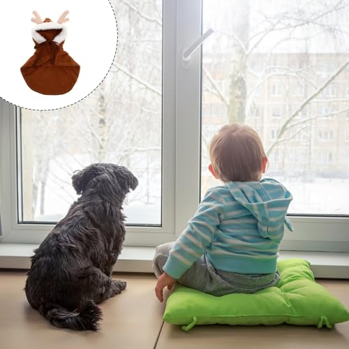 Capa de Disfraz Navideño para Perros Talla XS Marrón miniatura 3
