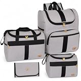 Bolsa Maternidade Kit 04 peças Bolsa G, Bolsa P, Mochila e Trocador Harmonia (Preto)