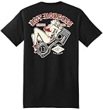 Lucky 13 Men's Short Sleeve T-Shirts (Piston Pin-up, 3X-Large)
